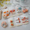 Nueva primavera hecho a mano paño pequeña flor horquilla niños encaje encaje broche mano dulce bebé accesorios para el pelo details Picture
